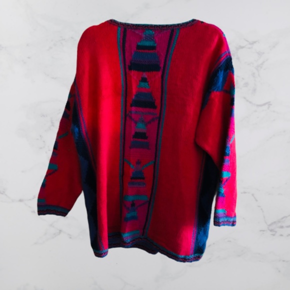 Segrets Sun Print Knitted By Hand Sweater - Picture 2 of 2